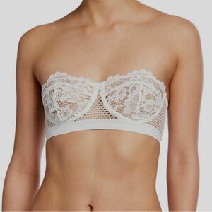 Else Ivory Lace Bandeau Bra